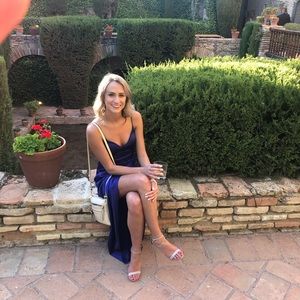 Express royal blue dress